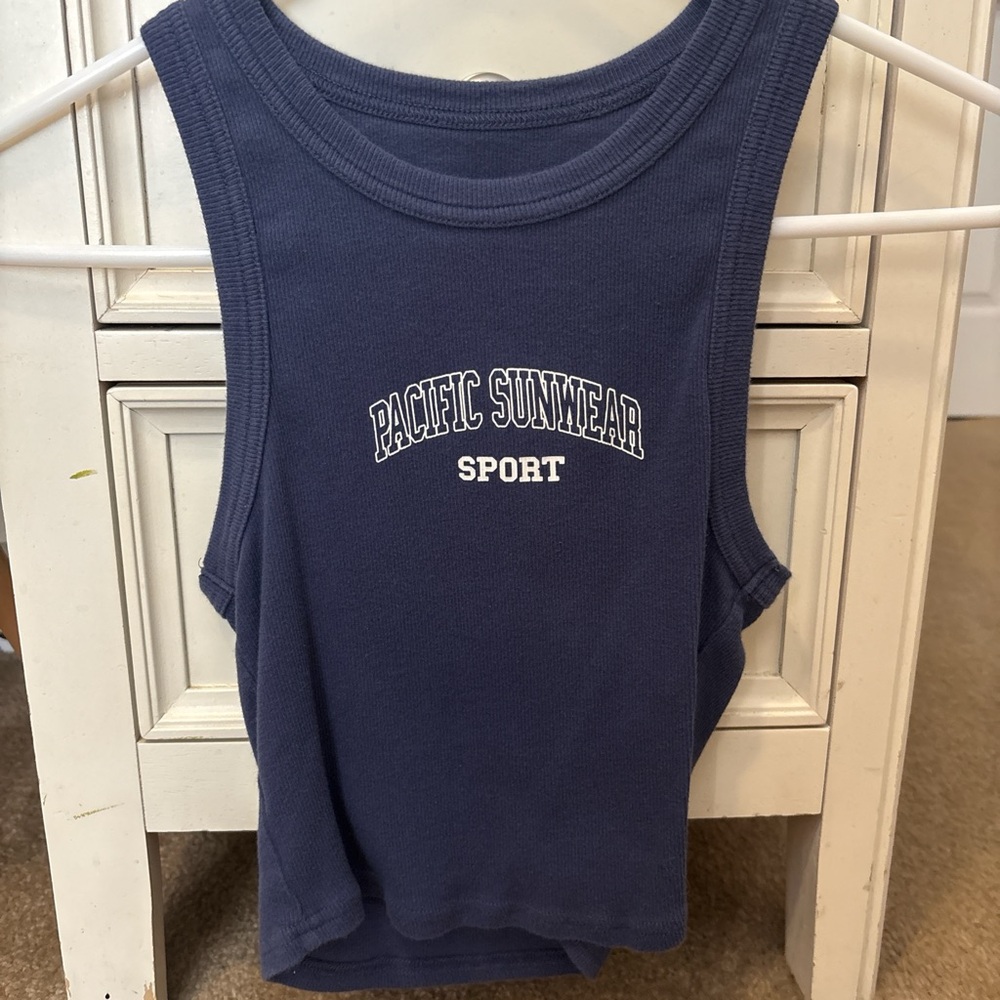 navy blue tank top